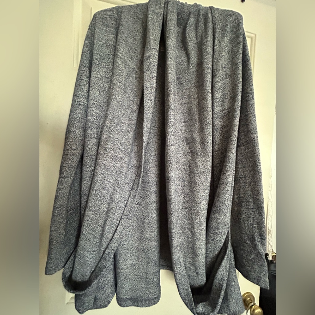 * Ugg Cardigan Sweater Open Front Marled Gray Sz Small Euc *